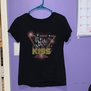 black KISS shirt